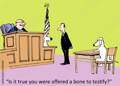 "Is it true you were offered a bone to testify?"