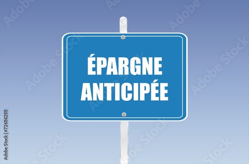 panneau départ anticipée