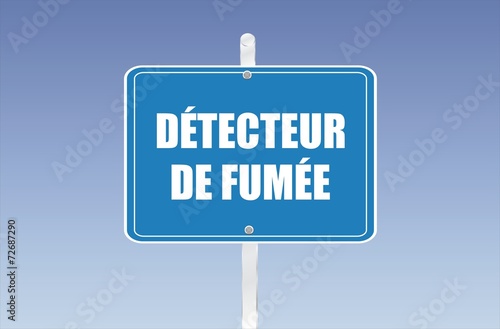 panneau détecteur de fumée