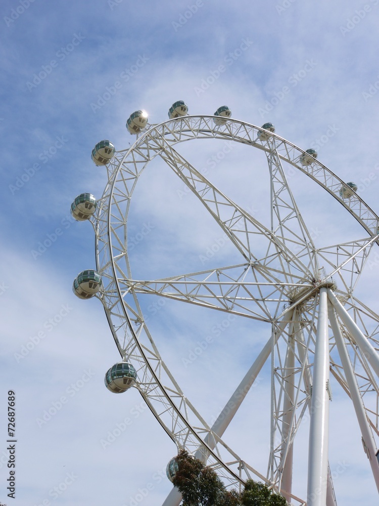 The Melbournestar observation wheel in Melbourne in Australia