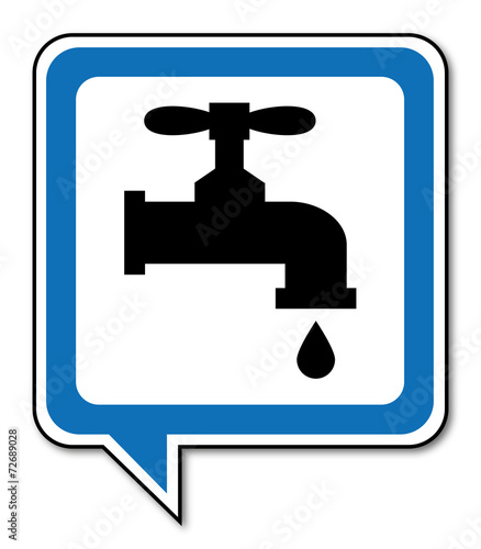 Logo robinet. Plombier.