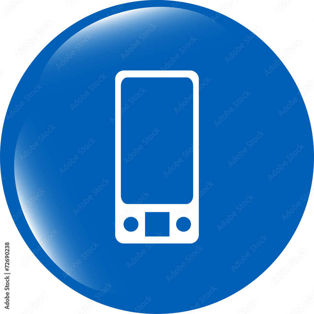 multimedia smart phone icon, button, graphic design element multimedia smart phone icon, button, graphic design element