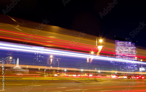 Traffic in Philadelphia at Night © joscelynm