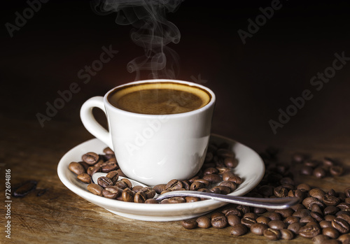 Coffee cup and beans 5