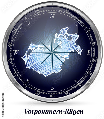 Karte von Vorpommern-Ruegen