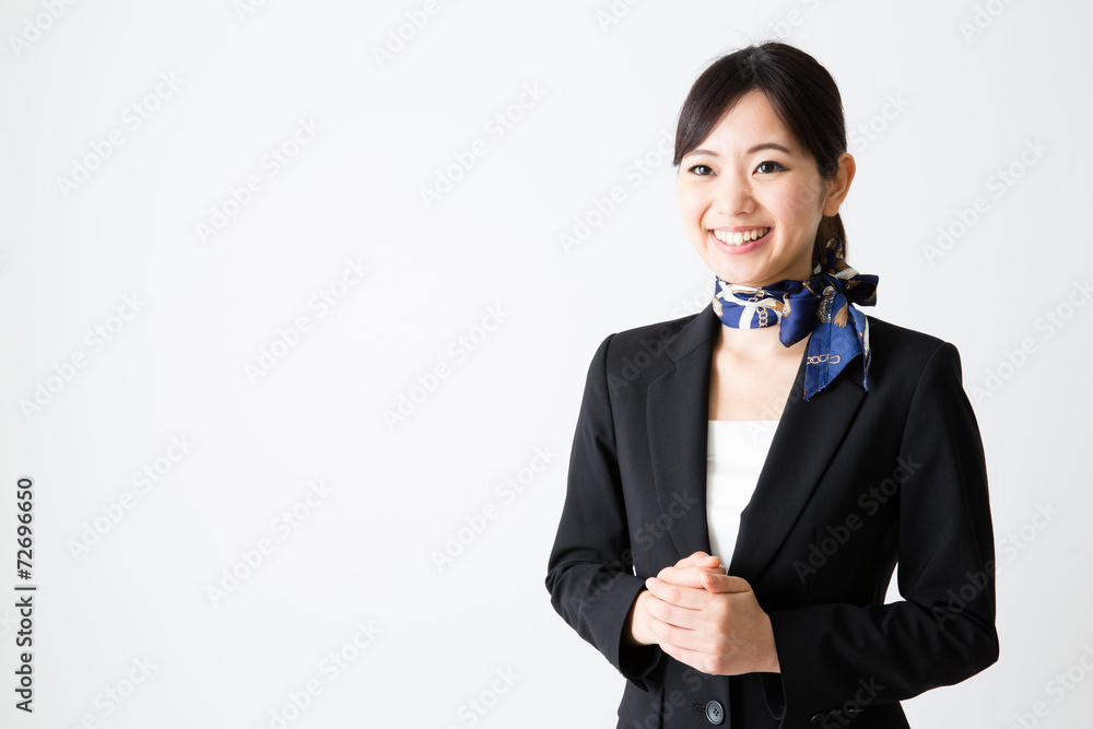 asian businesswoman on white background asian businesswoman on white background