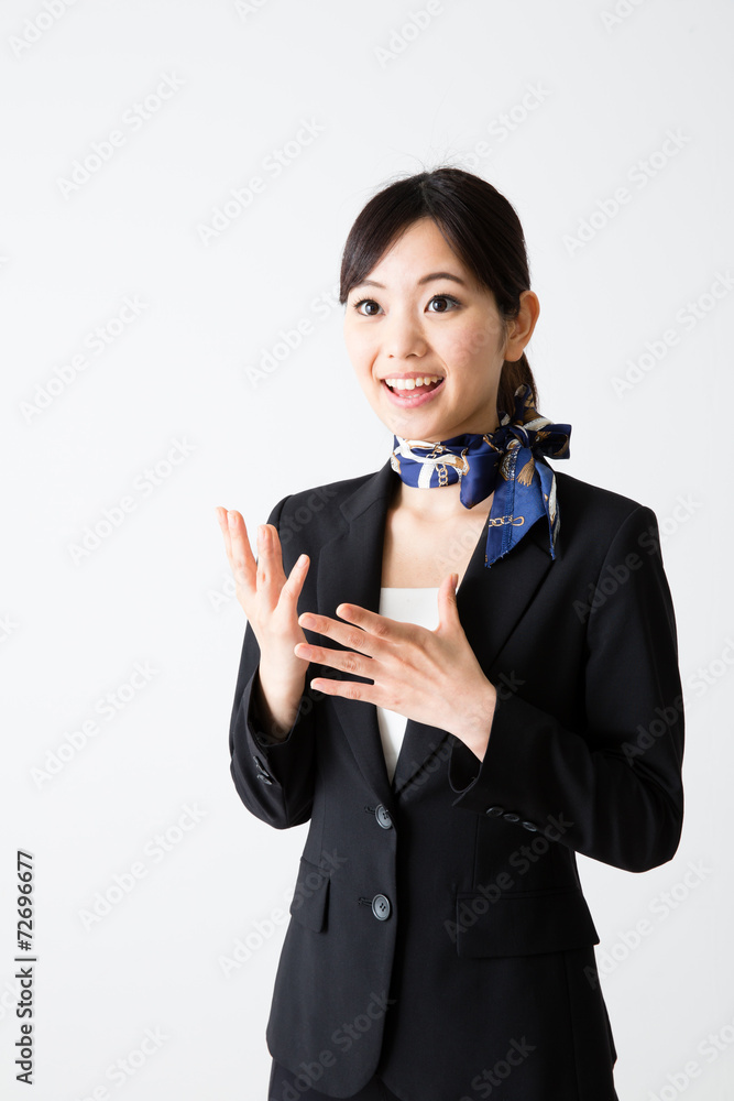 asian businesswoman on white background asian businesswoman on white background