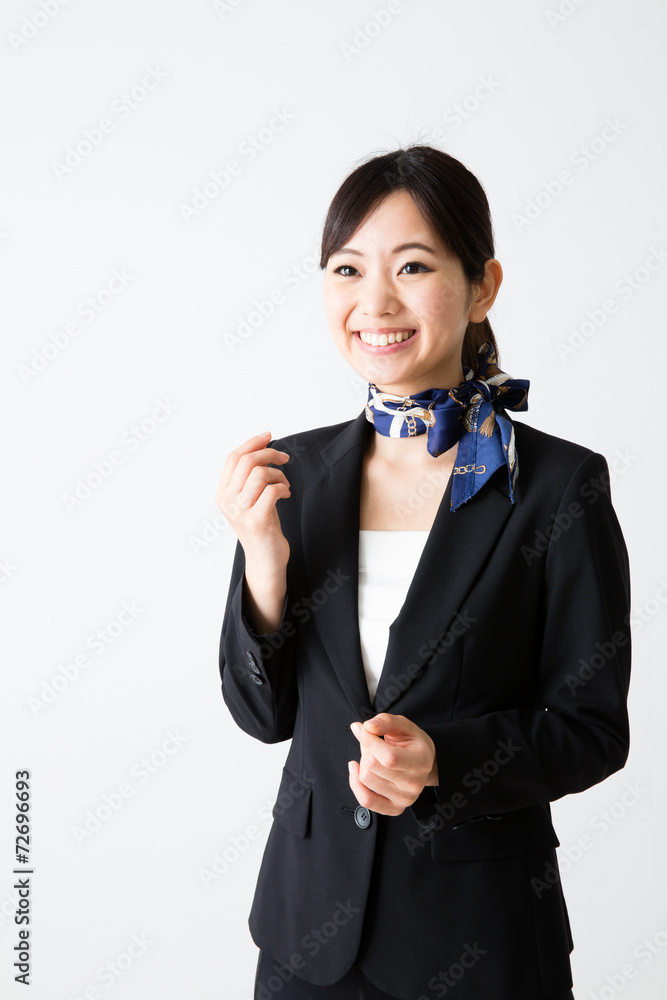asian businesswoman on white background asian businesswoman on white background