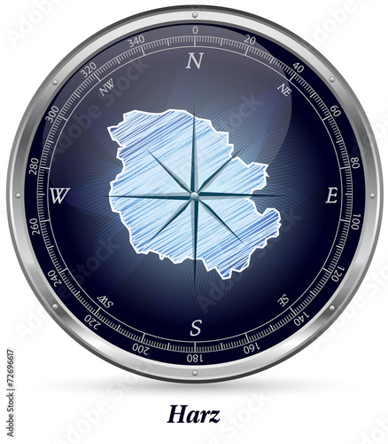 Karte von Harz