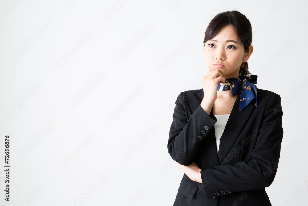 asian businesswoman on white background asian businesswoman on white background