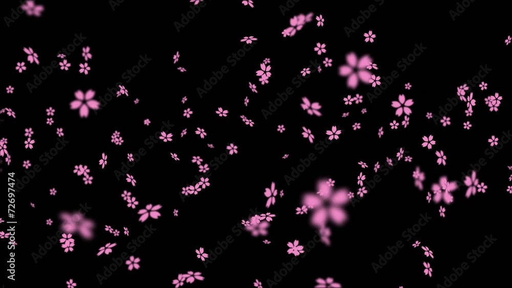グラフィカルな桜吹雪A グラフィカルな桜吹雪A