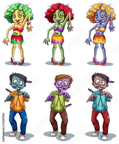 A group of zombies