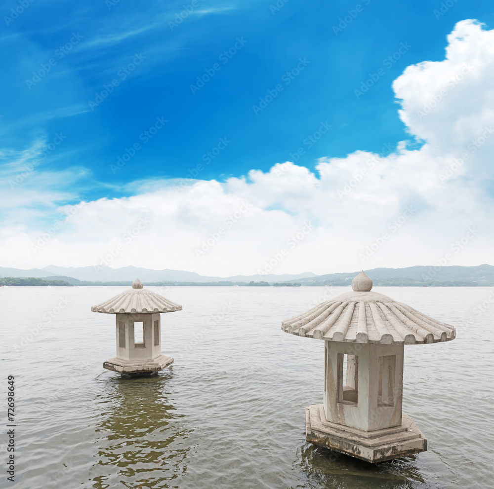 Fototapeta premium beautiful the west lake scenery in hangzhou,China