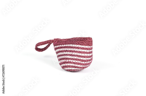 fiber bags isolated on whit...