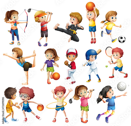 Kids playing sport