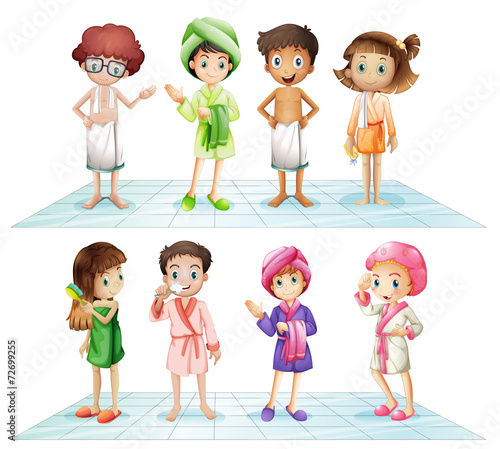 Kids in the bathroom