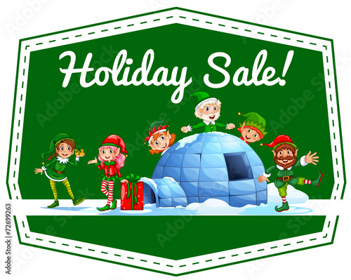 Holiday label