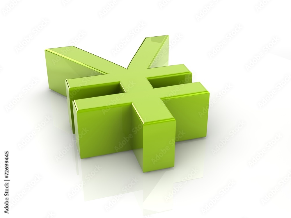 Obraz premium yuan sign