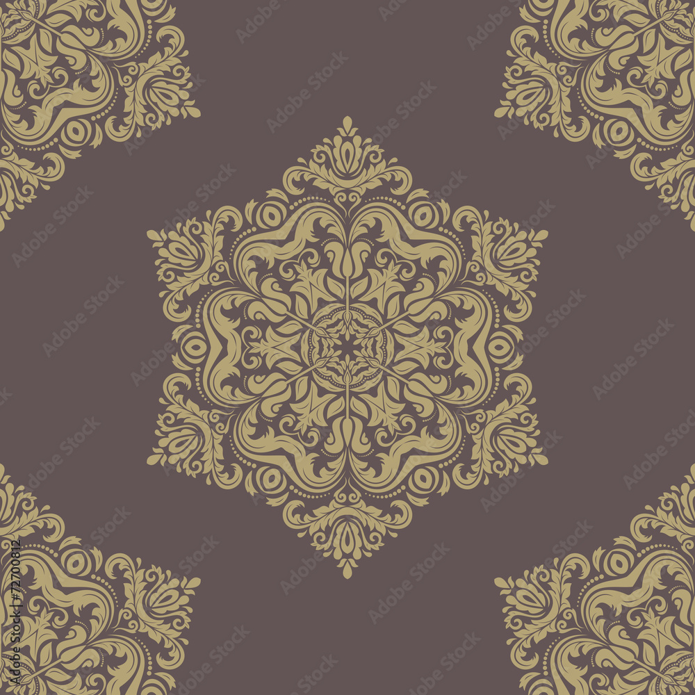 Floral Seamless Vector Pattern. Orient Abstract Background