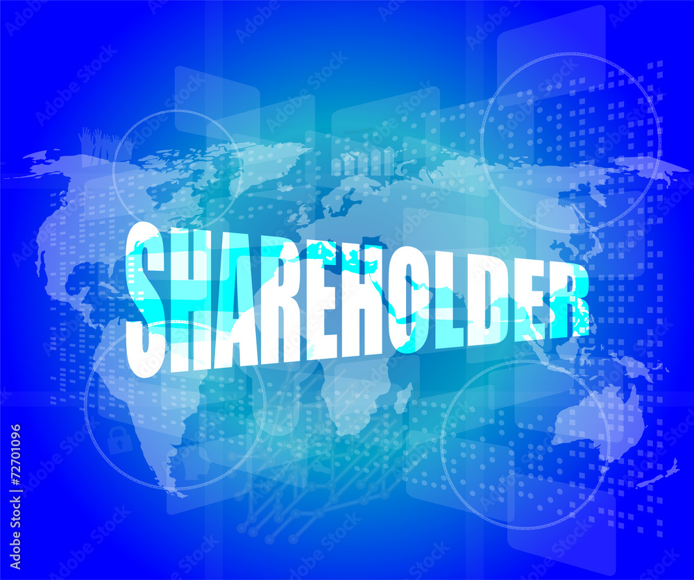 shareholding, internet marketing, business digital touch screen shareholding, internet marketing, business digital touch screen