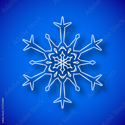 Snowflake with shadow