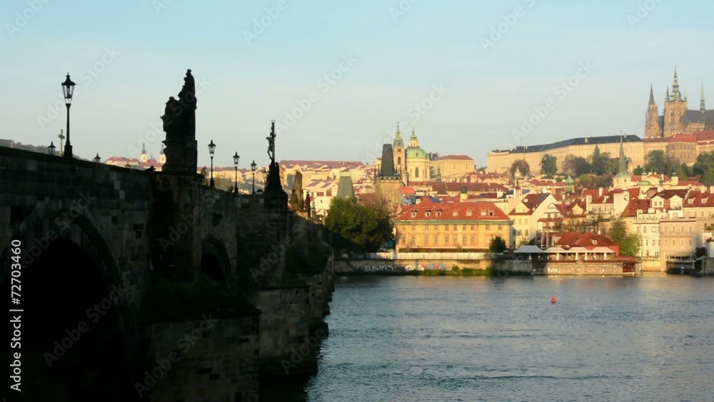 Charles bridge - sunrise - city-Prague castle-Hradcany Charles bridge - sunrise - city-Prague castle-Hradcany