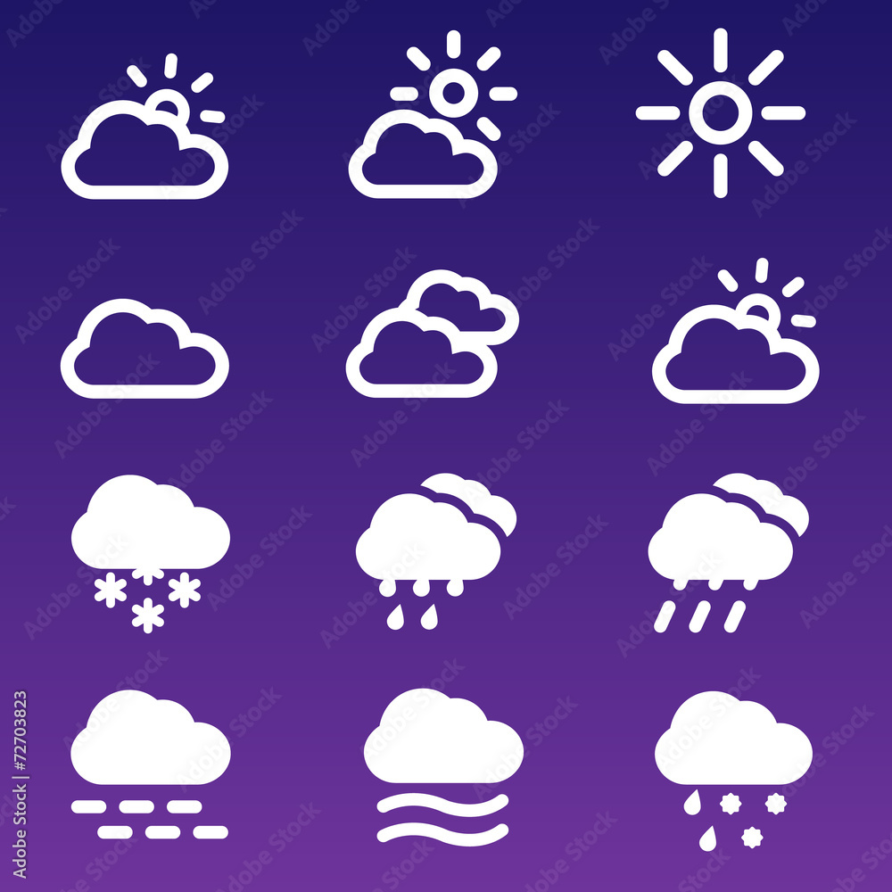 Forecast Icons Set Forecast Icons Set