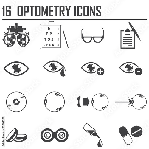 16 optometry icons