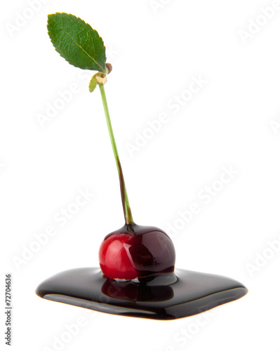 cherry in a chocolate