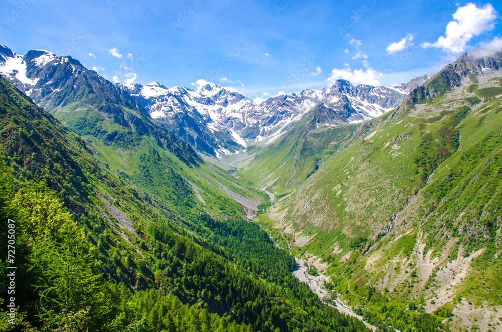 Hiking in the Mountain Alps of France