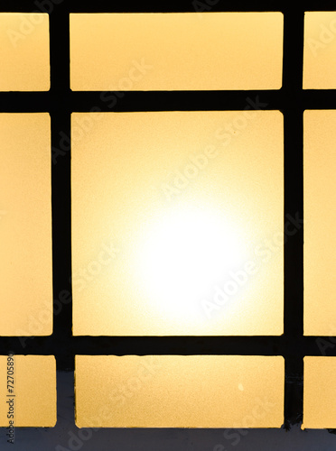 Abstract background of colored glasses of lamp