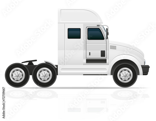 big truck tractor for transportation cargo vector illustration