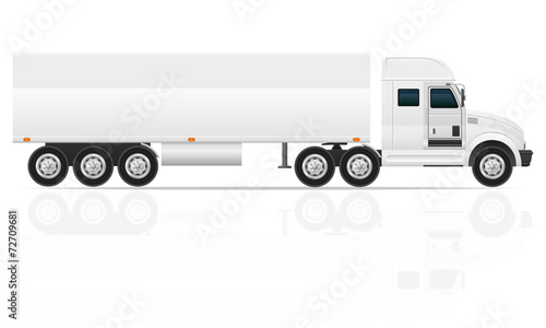 big truck tractor for transportation cargo vector illustration