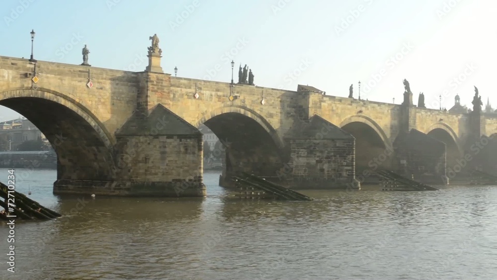 Charles bridge - Prague, Czech Republic - city - river Vltava Charles bridge - Prague, Czech Republic - city - river Vltava