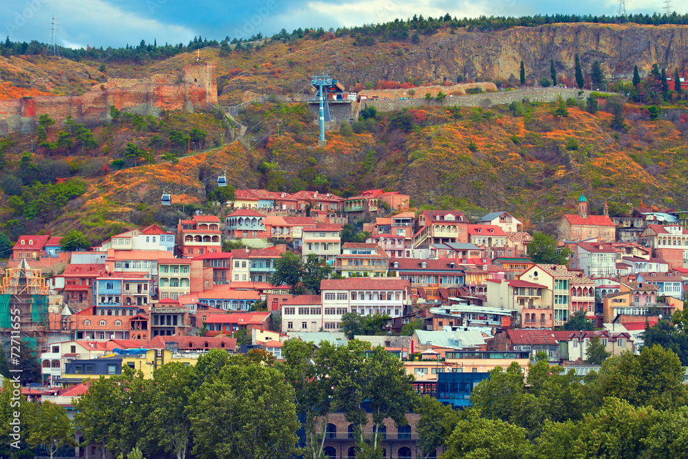 Fototapeta premium View of Old Town in Tbilisi, Georgia