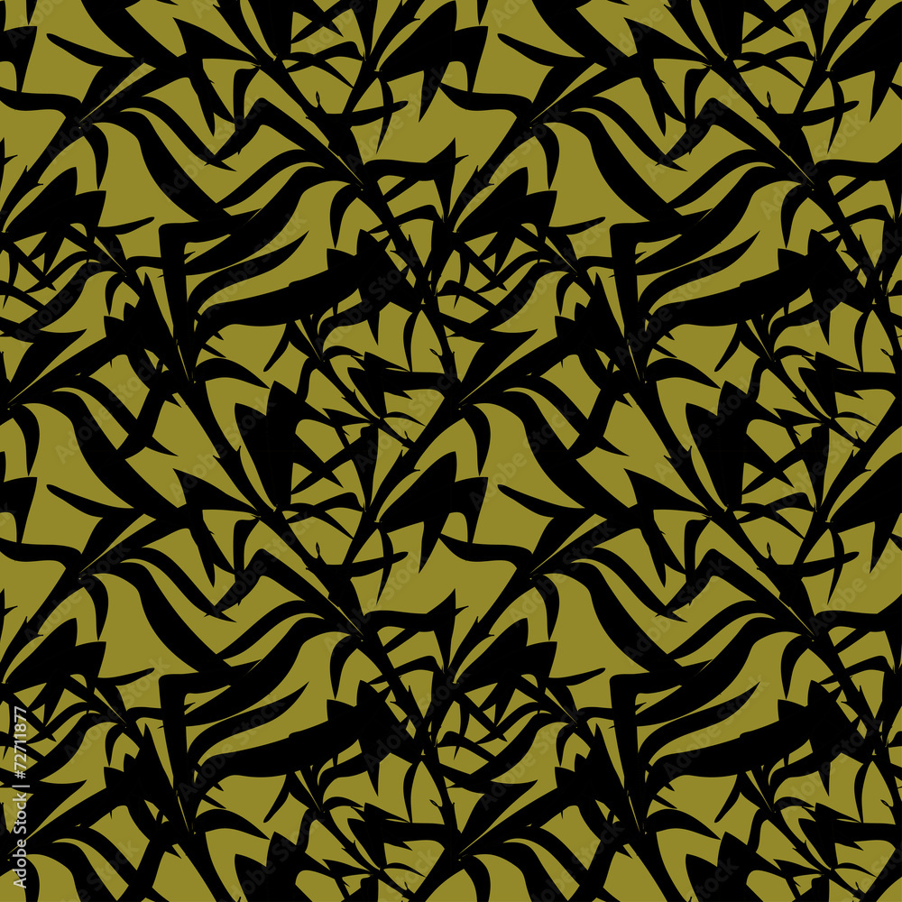 Bamboo leaves Seamless Pattern Bamboo leaves Seamless Pattern
