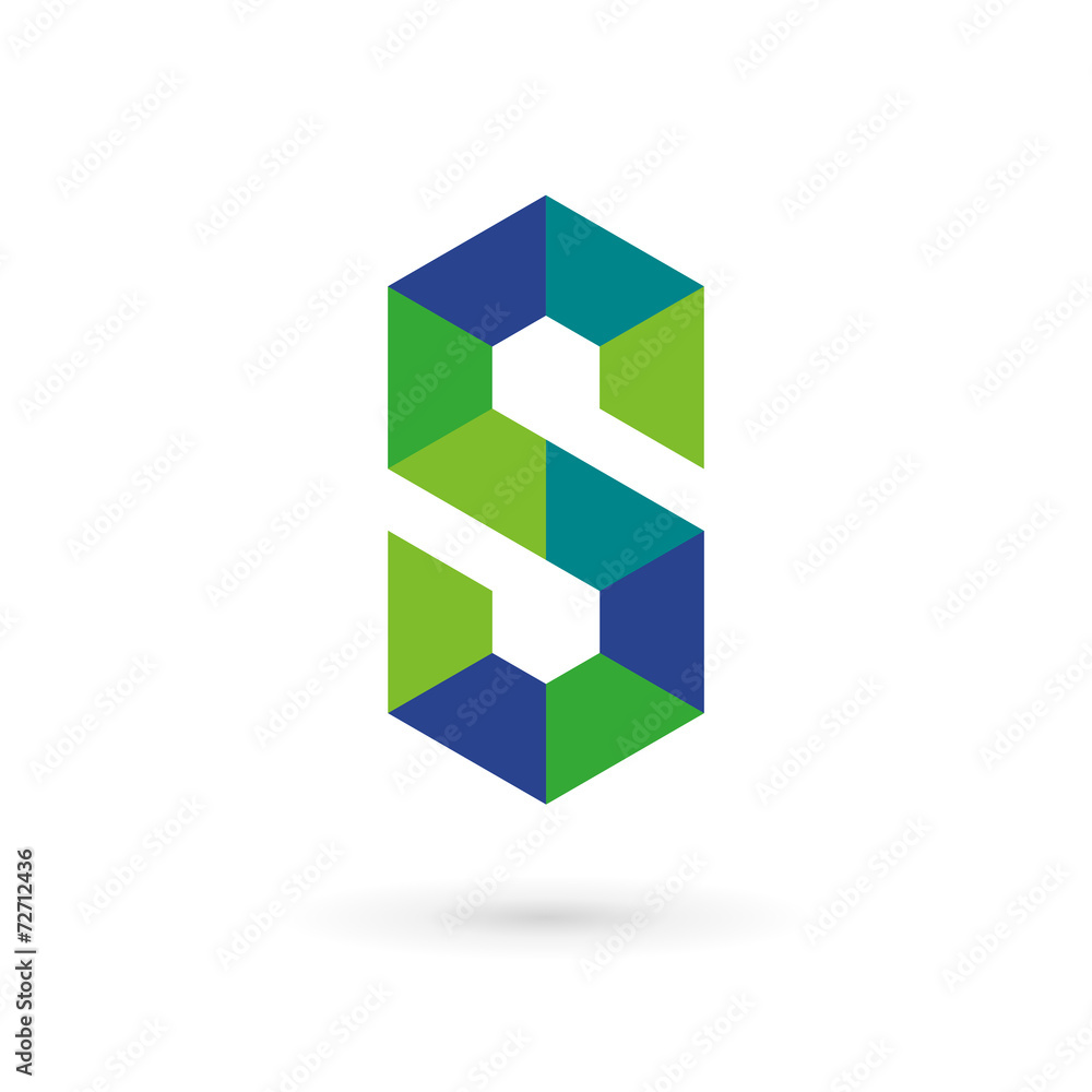 Letter S mosaic logo icon design template elements Letter S mosaic logo icon design template elements