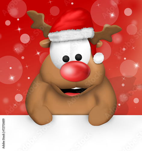 Reindeer Carton Happy with ...