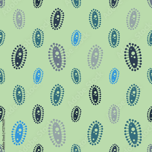 Vector  virus seamless pattern