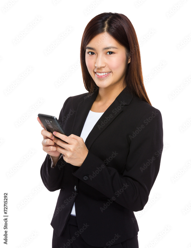 Businesswoman use of mobile phone Businesswoman use of mobile phone