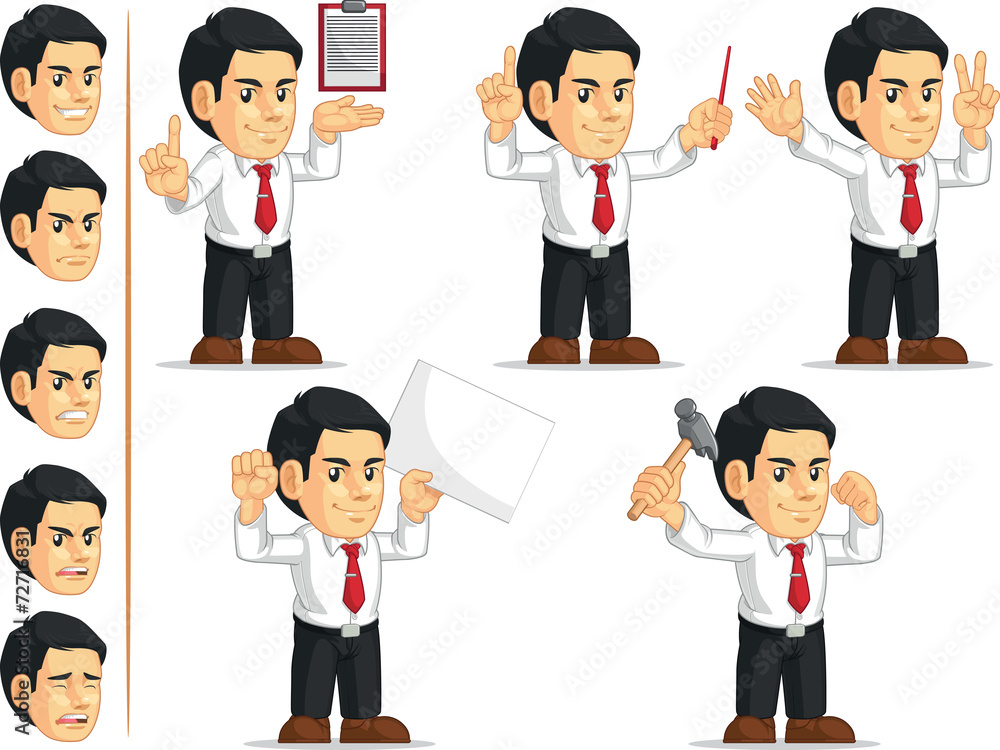Office Worker Customizable Mascot 10 Office Worker Customizable Mascot 10