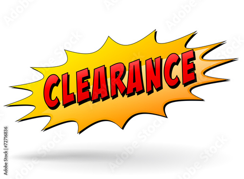 clearance yellow star icon photo