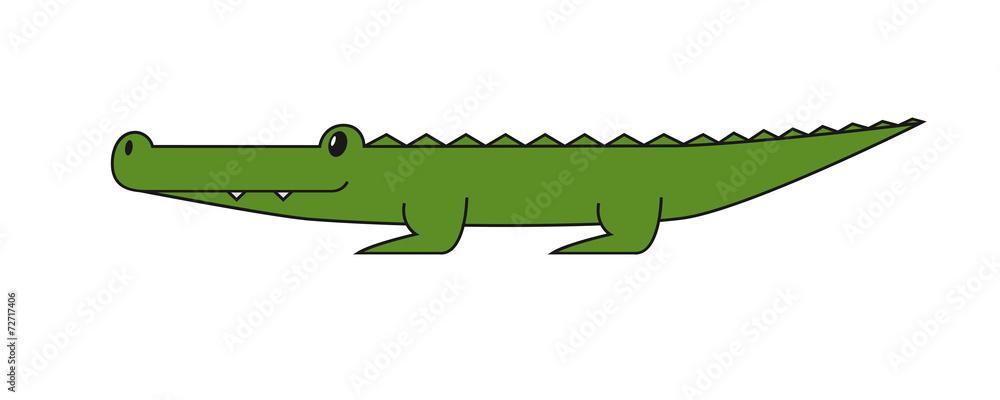 Naklejka premium Crocodile