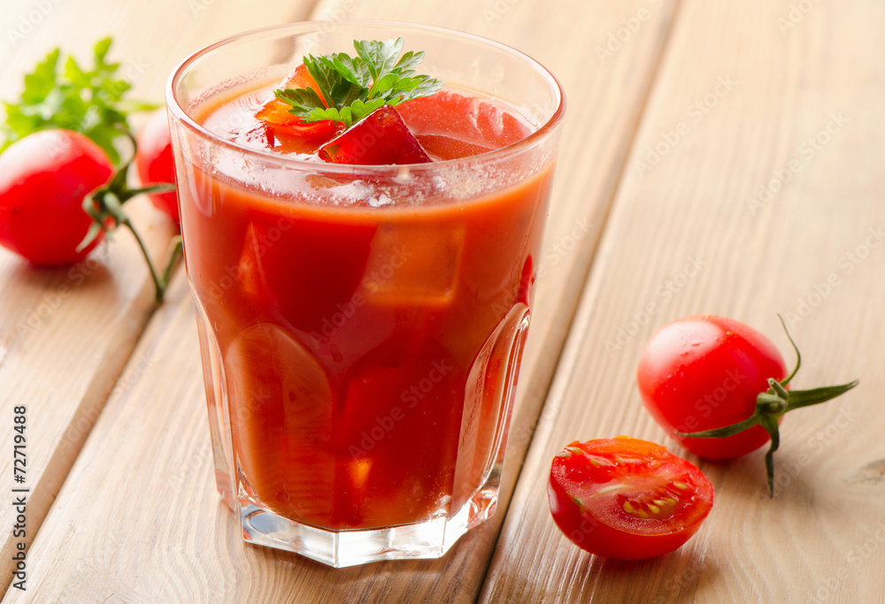 Tomato Cocktail with fresh herbs Tomato Cocktail with fresh herbs