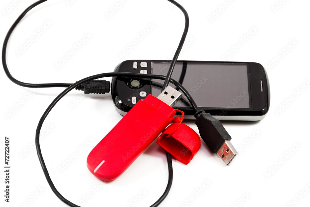 Handy mit Internetstick und Kabel Handy mit Internetstick und Kabel