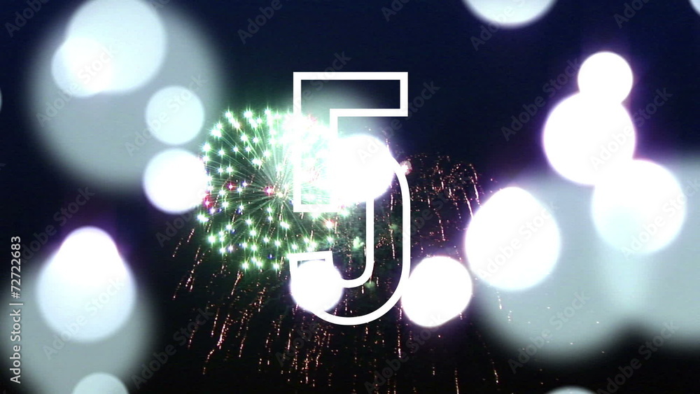 Countdown from ten to one for the new years Countdown from ten to one for the new years
