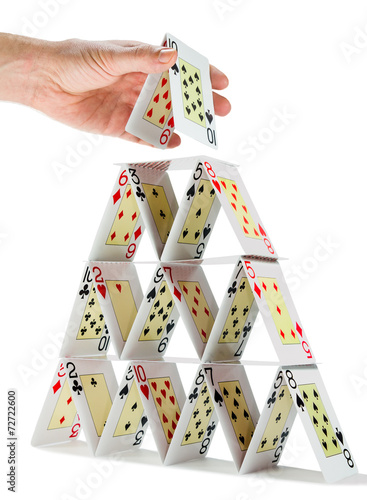 Completing a house of cards