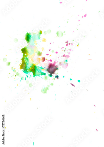 colorful watercolor splash