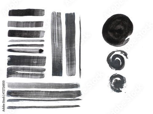 grunge brush strokes