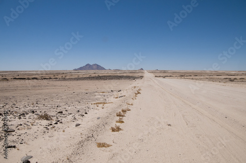 Road to Spitzkoppe  Kleine Spitzkoppe  Namibia  Africa